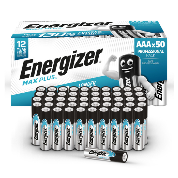 Batterij Energizer Max Plus 50xAAA alkaline