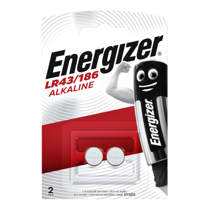 Batterij Energizer knoopcel 2xLR43 alkaline