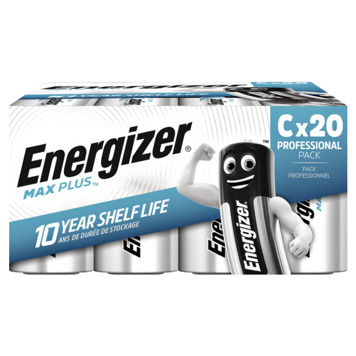 Batterij Energizer Max Plus 20xC alkaline