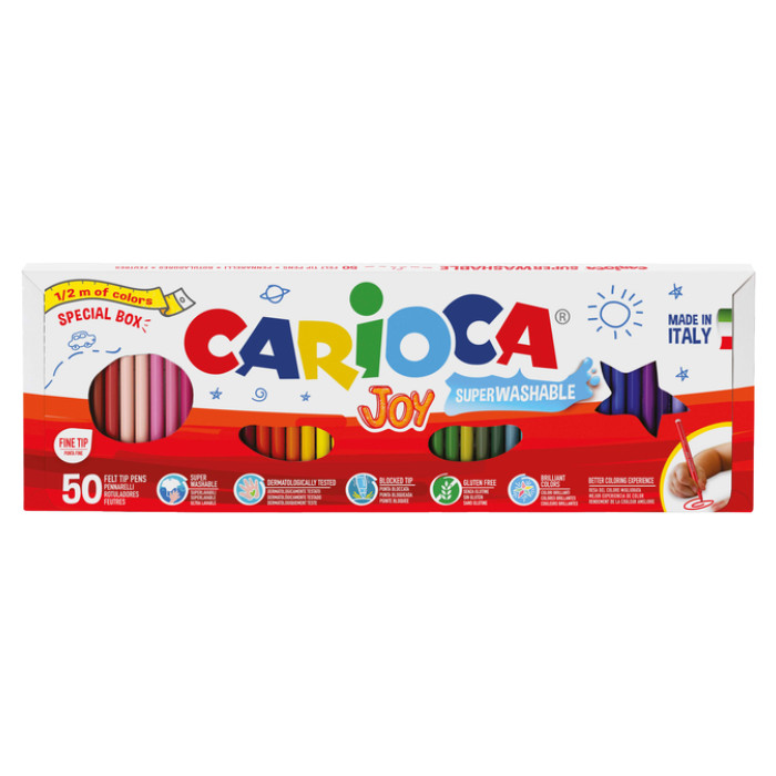 Viltstift Carioca Joy set à 50 kleuren