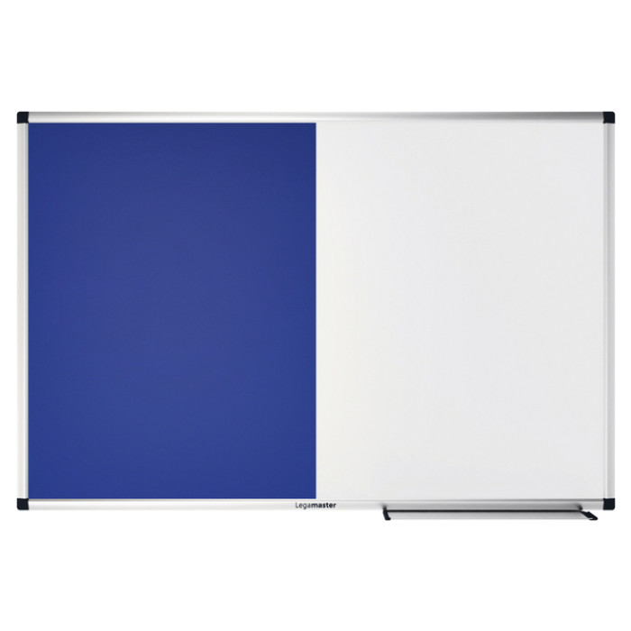 Combibord Legamaster UNITE blauw vilt-whiteboard 60x90cm