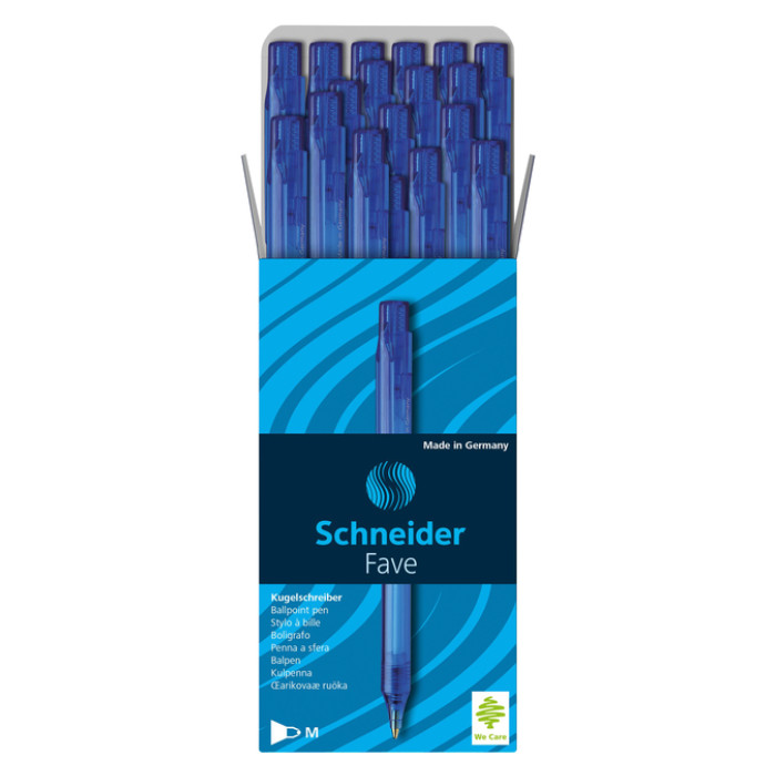 Balpen Schneider Fave medium blauw