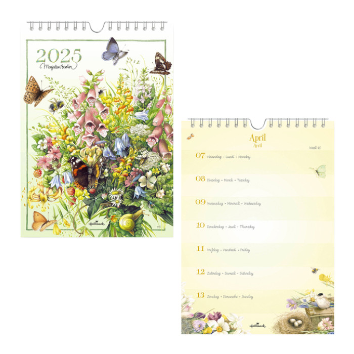 Weekkalender 2025 Hallmark Marjolein Bastin 165x230 bloemen