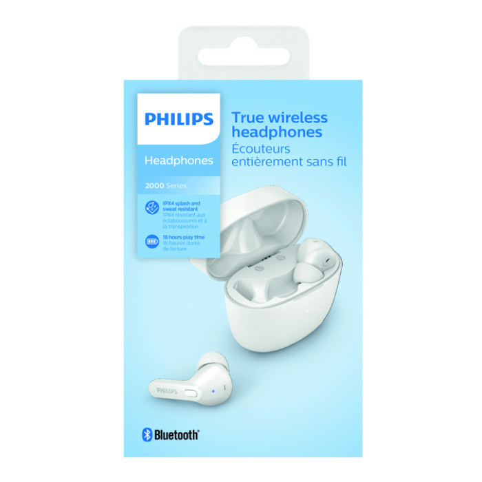 Oortelefoon Philips In-ear TWS TAT2206 wit
