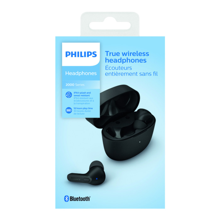 Oortelefoon Philips In-ear TWS TAT2206 zwart