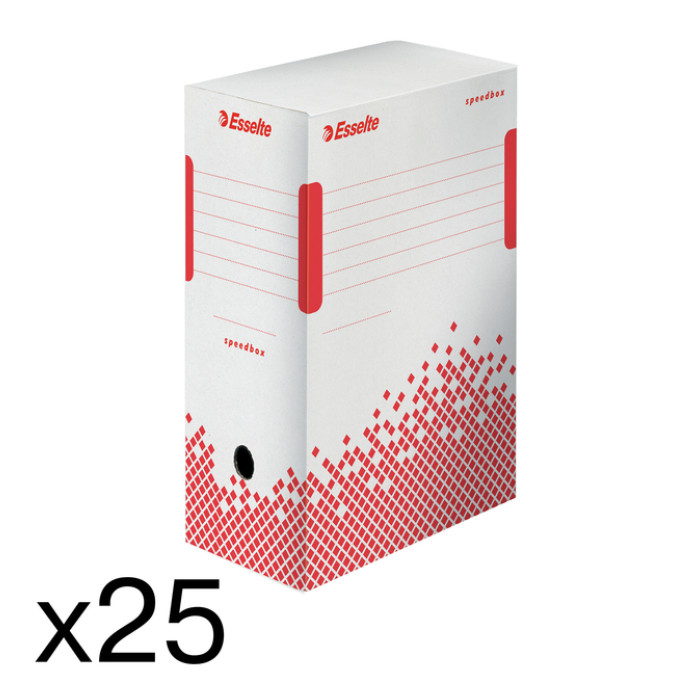 Archiefdoos Esselte Speedbox 150x250x350mm wt