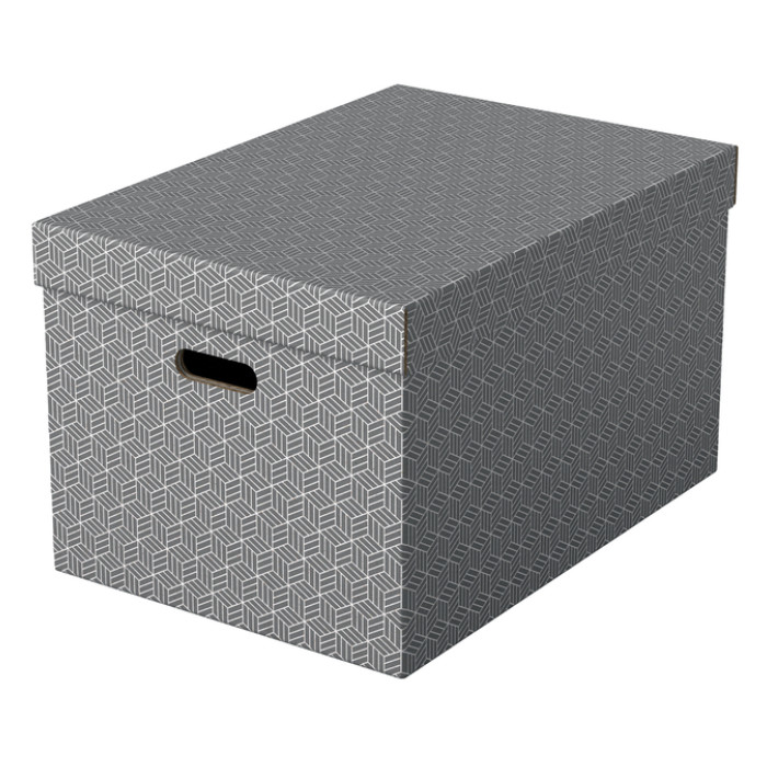 Opbergdoos Esselte 355x305x510mm grijs 3 st
