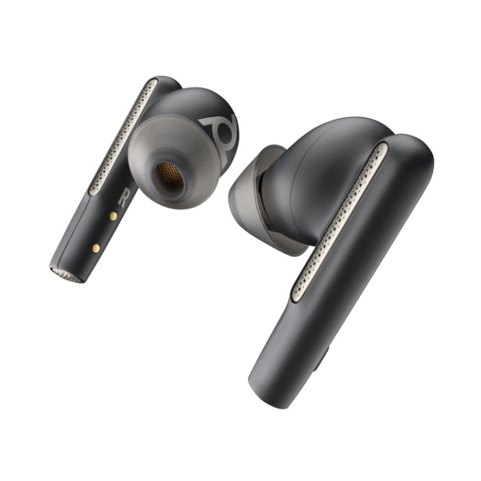 Earbuds HP POLY Voyager Free 60 UC M met BT700 USB-C-adapter en oplaadcase basis