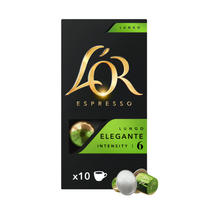 Koffiecups L'Or espresso Lungo Elegante 10 stuks