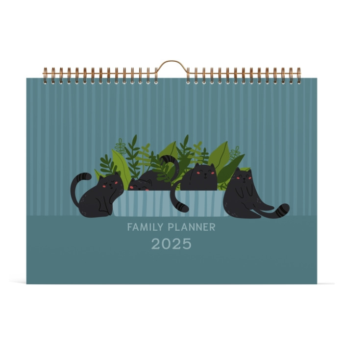 Familiekalender 2025 Lannoo 310x220 Cats 7dagen/1pagina