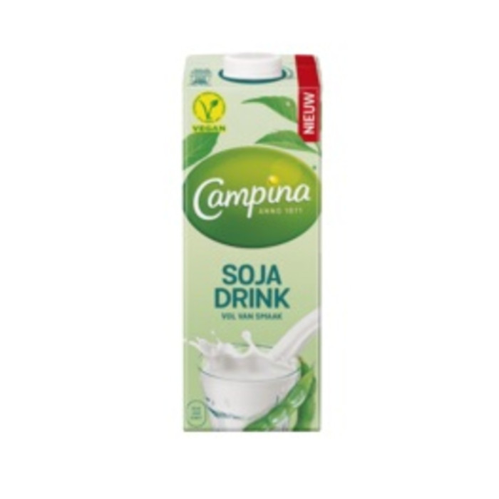 Sojadrink Campina plantaardig pak 1 liter