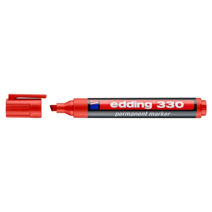 Viltstift edding 330 schuin 1.5-5mm rood