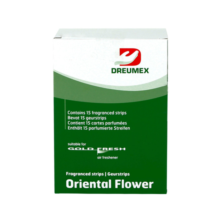 Luchtverfrisser Dreumex Gold Fresh Oriental Flower 15 strips
