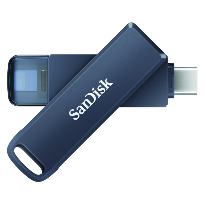 Phone Drive 128GB lightning- USB-C blauw