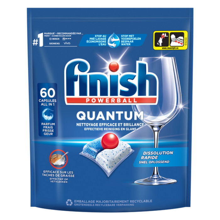 Vaatwastabletten Finish Quantum 60 stuks