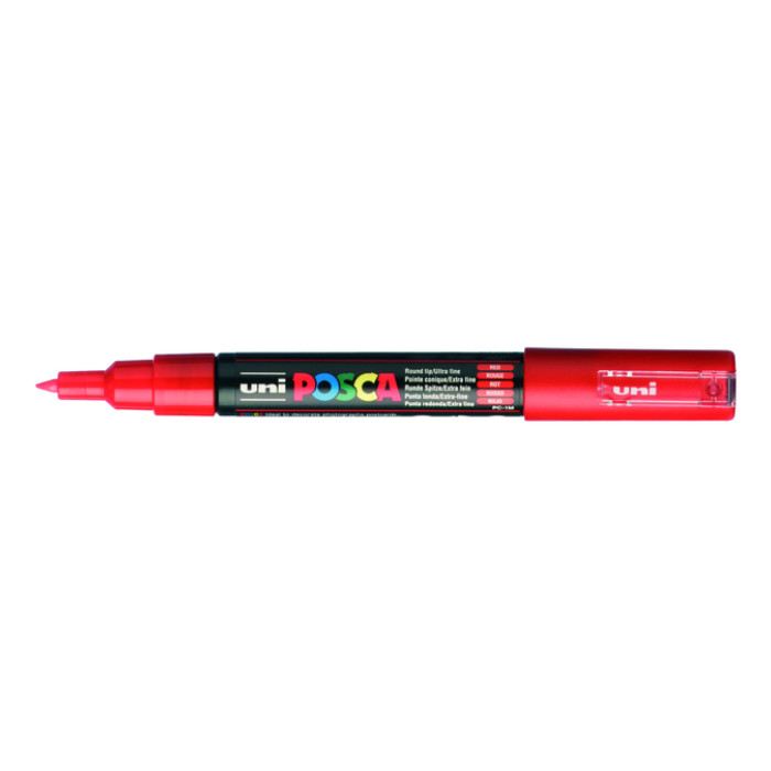 Verfstift Posca PC1MC extra fijn rood