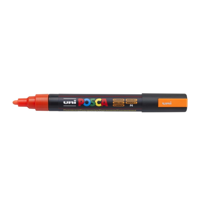 Verfstift Posca PC5M medium fluor oranje