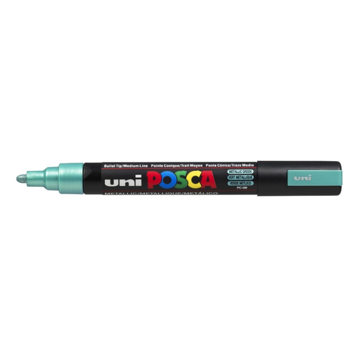 Verfstift Posca PC5M medium metallic groen