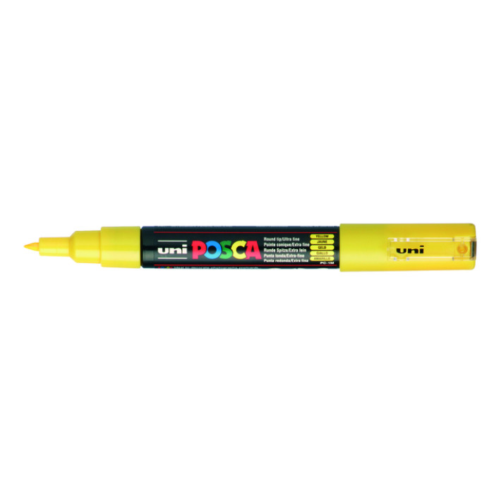 Verfstift Posca PC1MC extra fijn geel