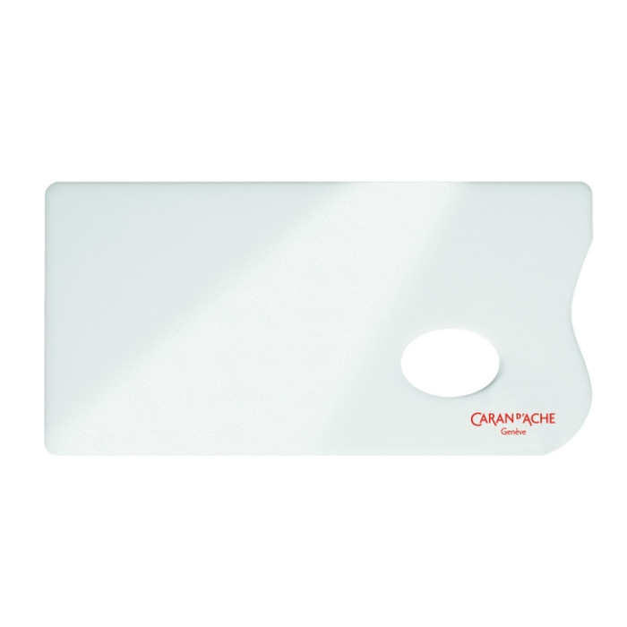 Verfpalet Caran d'ache plexiglas 26x13cm wit