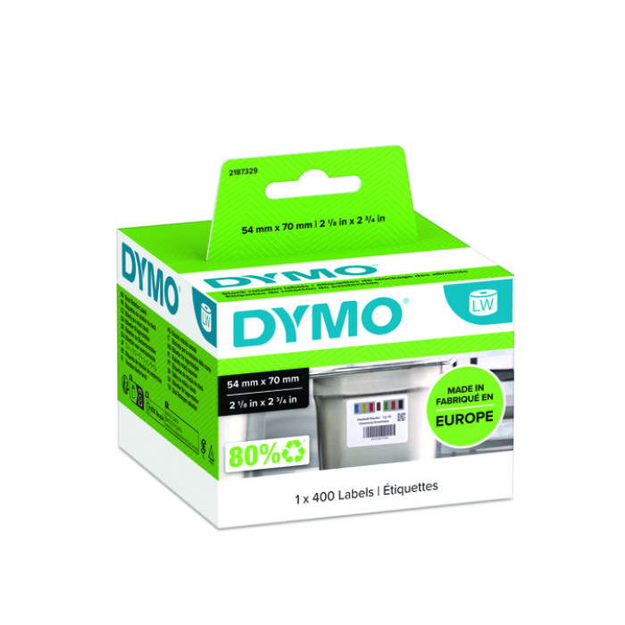 Etiket Dymo LabelWriter voedsel 54x70mm 1st wit