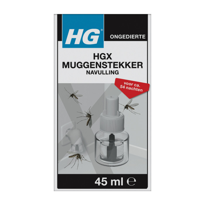 Muggenstekker HG HGX navulling 45ml