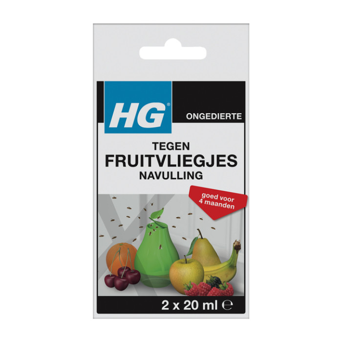 Fruitvliegjesval HG HGX navulling 2x20ml