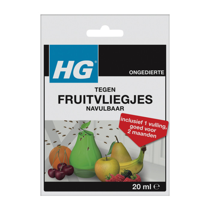 Fruitvliegjesval HG HGX met 1 navulling 20ml