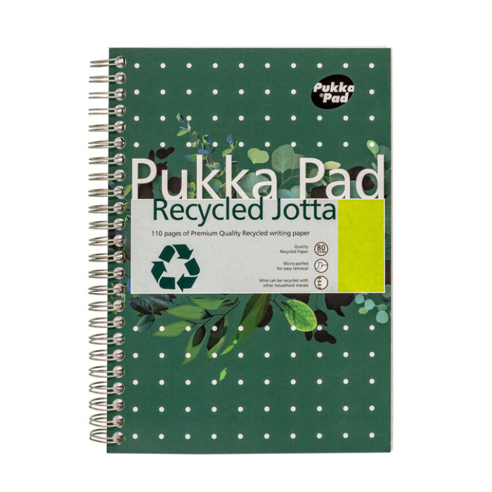 Notitieboek Pukka Pad Jotta A5 lijn 110 pagina's 80gr groen