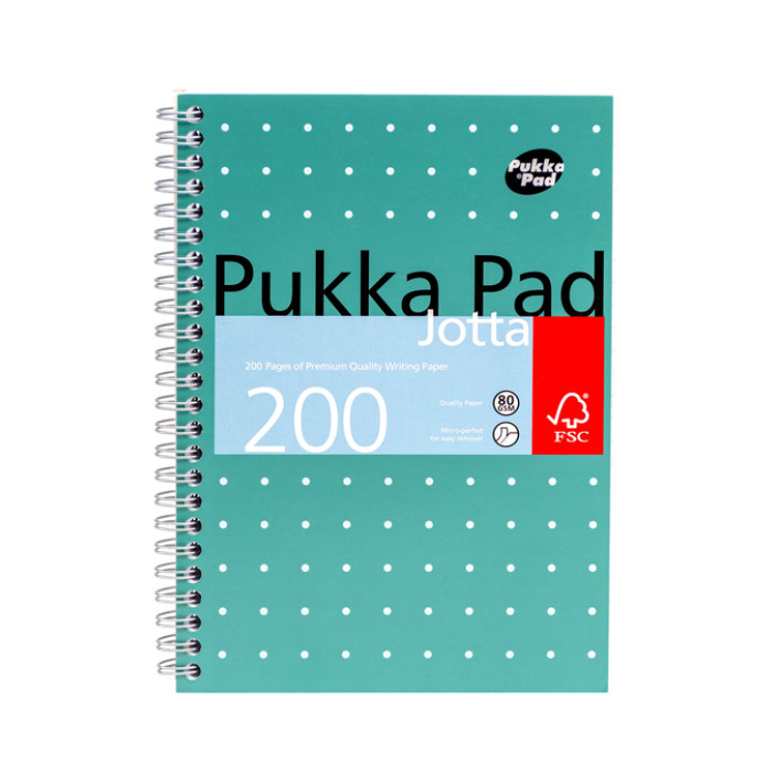 Notitieboek Pukka Pad Jotta A5 lijn 200 pagina's 80gr groen