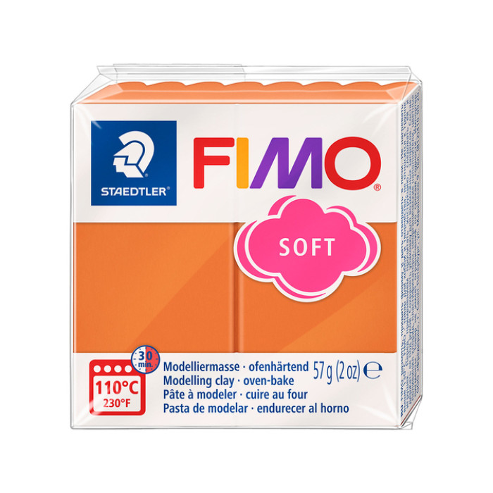 Boetseerklei Fimo soft 57 gram cognac