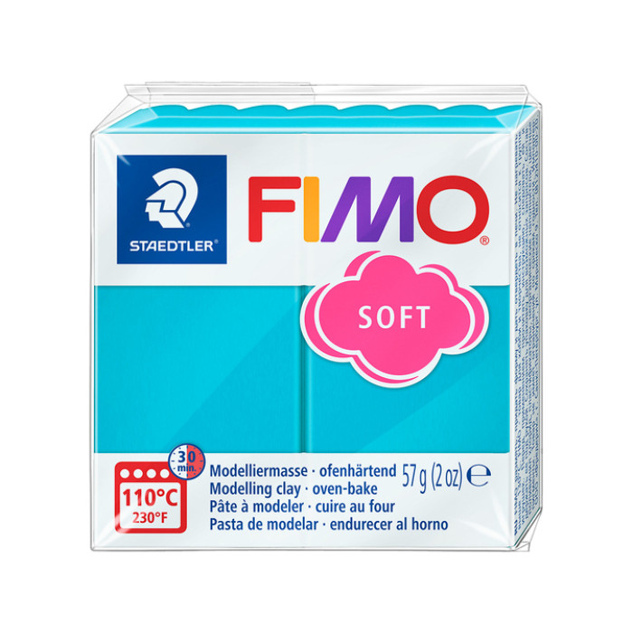 Boetseerklei Fimo soft 57 gram pepermunt