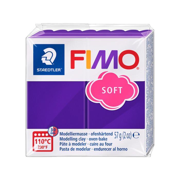 Boetseerklei Fimo soft 57 gram pruim