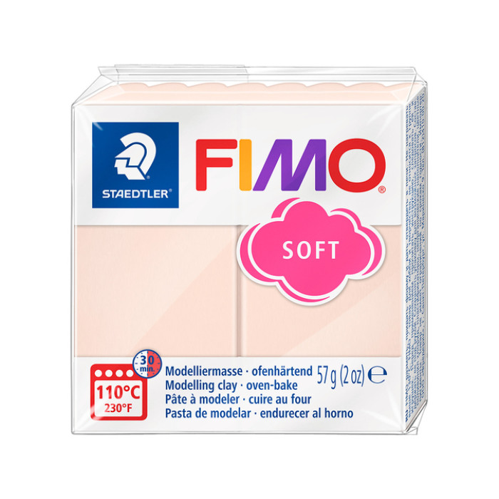 Boetseerklei Fimo soft 57 gram perzik