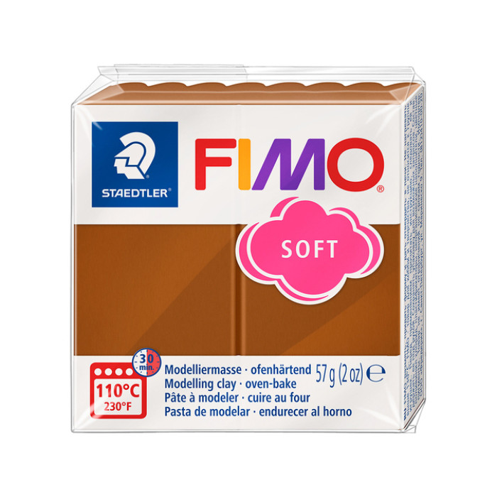 Boetseerklei Fimo soft 57 gram caramel