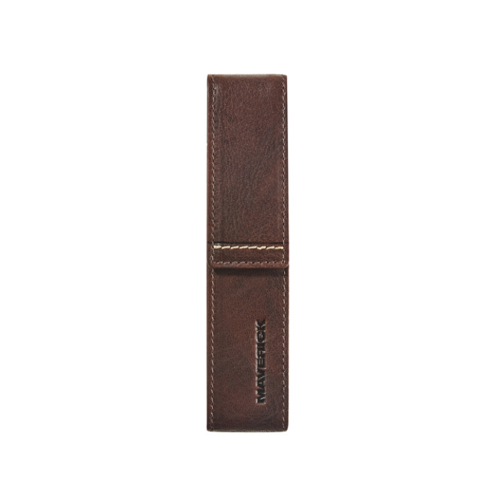 Pennenetui Maverick Rough Gear Brown 1-delig