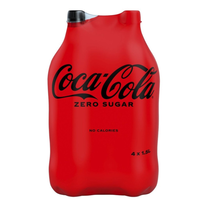 Frisdrank Coca Cola zero regular petfles 1.5 liter