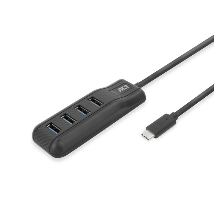 Hub ACT USB-C 3.0 4 poorts USB-A