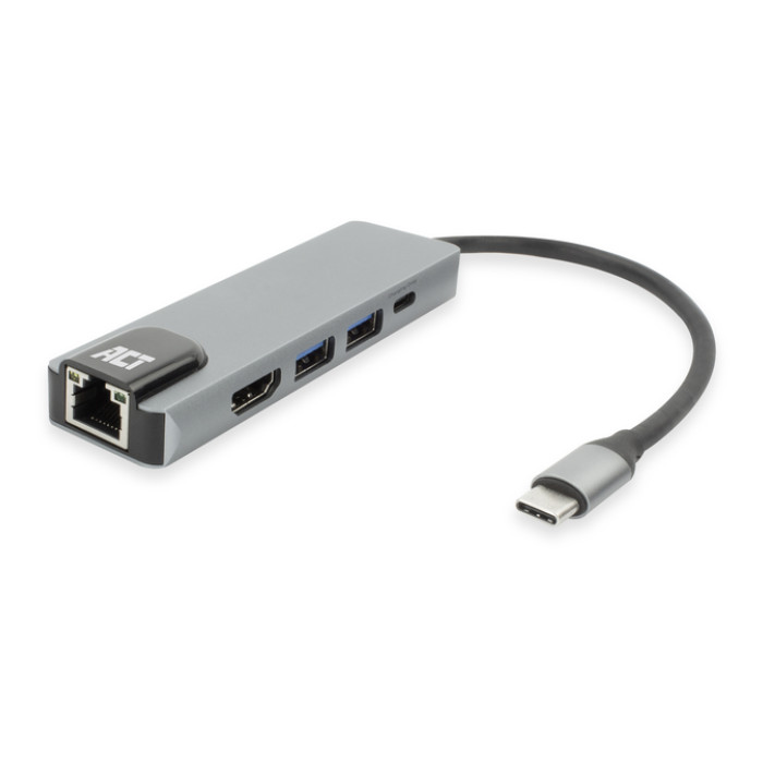 Dockingstation ACT USB-C 4K voor 1 HDMI monitor