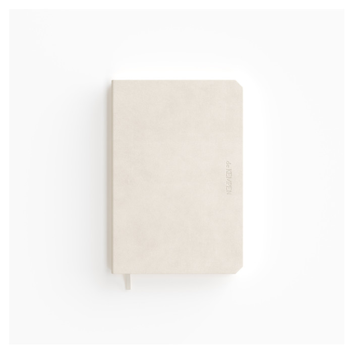 Notitieboek de KEMPEN Cotton Vanilla 110x160mm blanco 160 pagina's 90gr wit