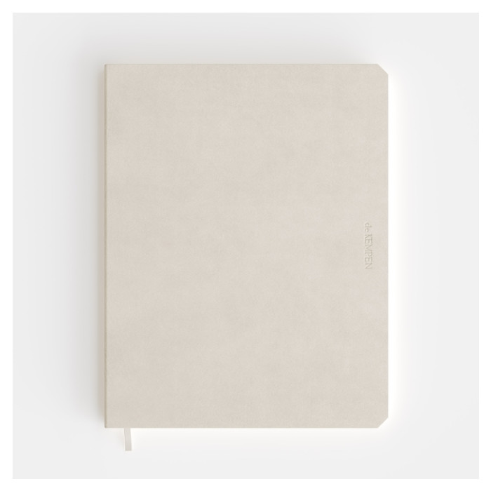 Notitieboek de KEMPEN Cotton Vanilla 171x220mm blanco 192 pagina's 90gr wit