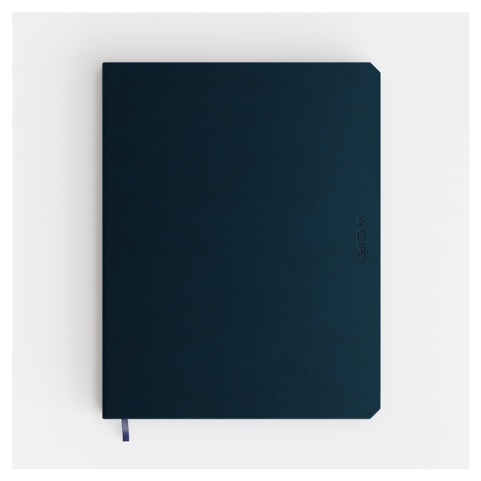 Notitieboek de KEMPEN Silence 171x220mm blanco 192 pagina's 90gr donkerblauw