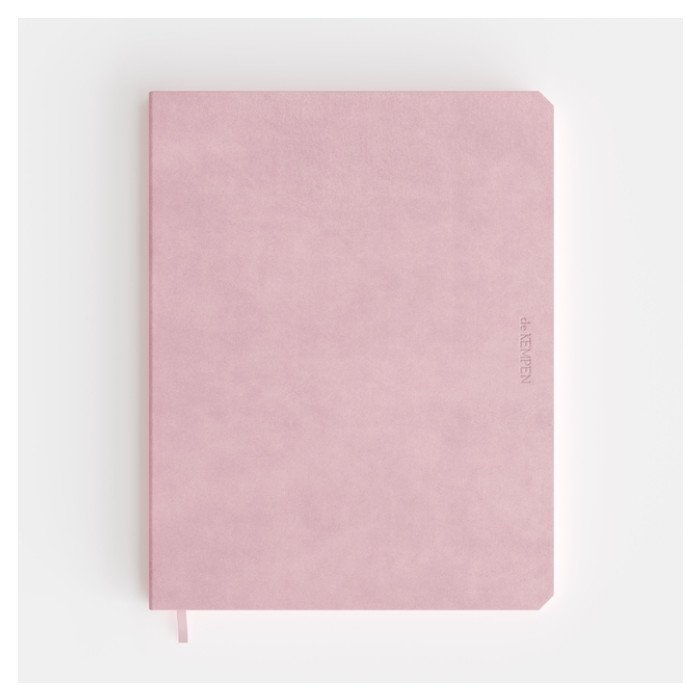 Notitieboek de KEMPEN Brut 171x220mm blanco 192 pagina's 90gr roze