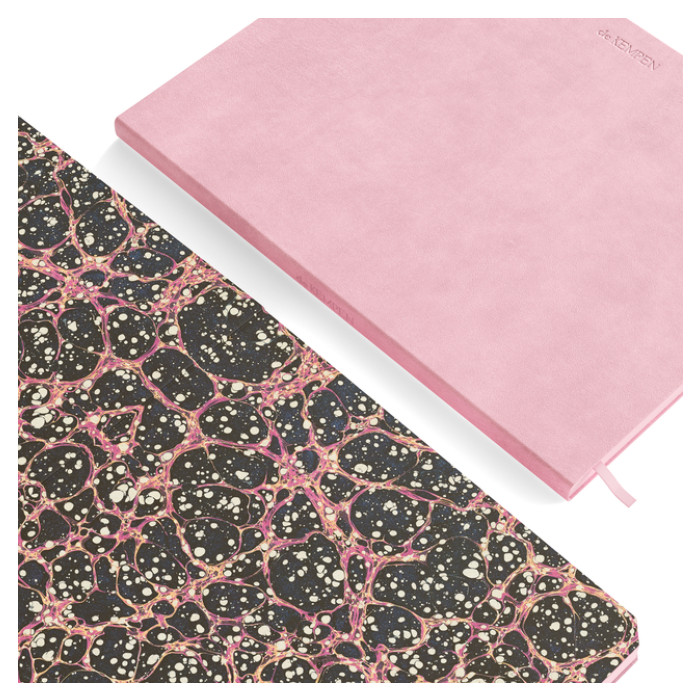 Notitieboek de KEMPEN Brut 171x220mm blanco 192 pagina's 90gr roze