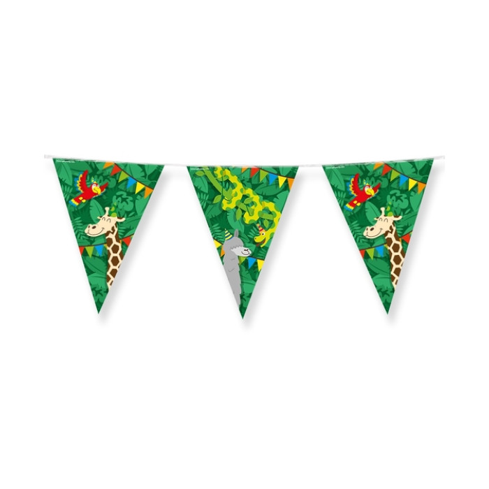 Party Flags foil Jungle cartoon