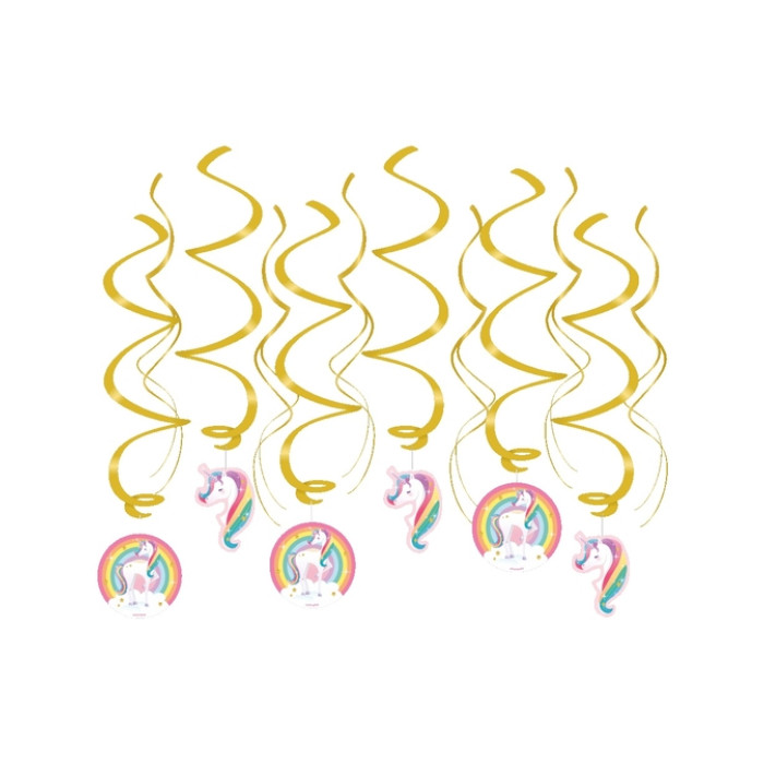 Swirl decorations Unicorn