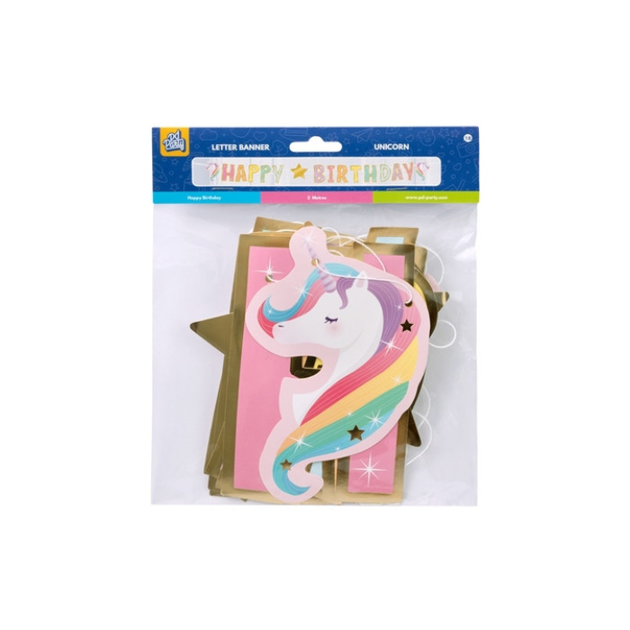 Letter banner Unicorn