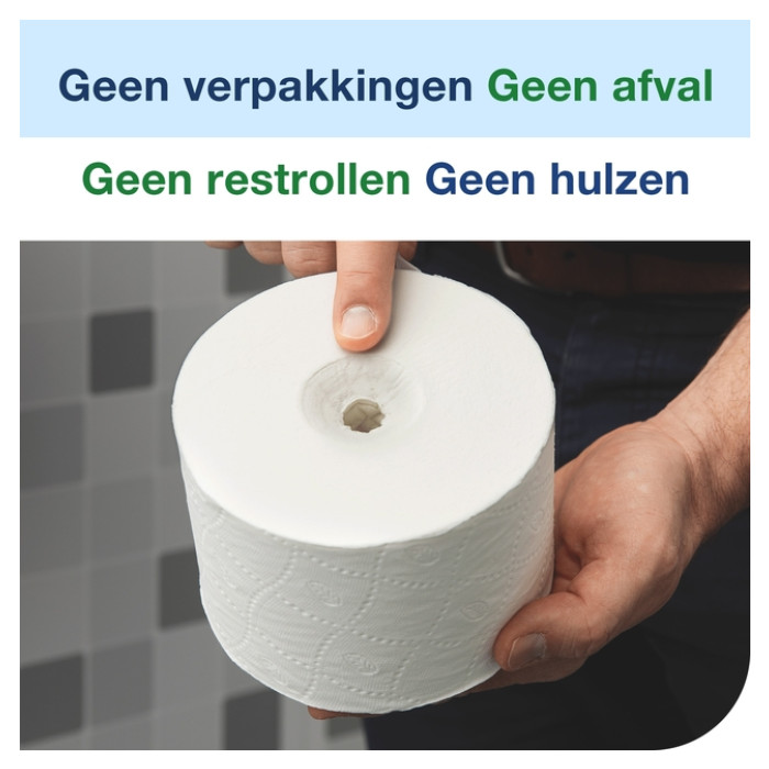 Toiletpapier Tork T7 Premium Optiserve Coreless 3-laags 63m wit 472650