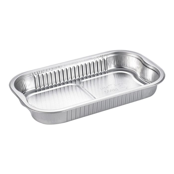 Schaal IEZZY grill en oven 700ml aluminium zilver 360 stuks