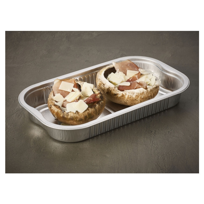 Schaal IEZZY grill en oven 700ml aluminium zilver 360 stuks